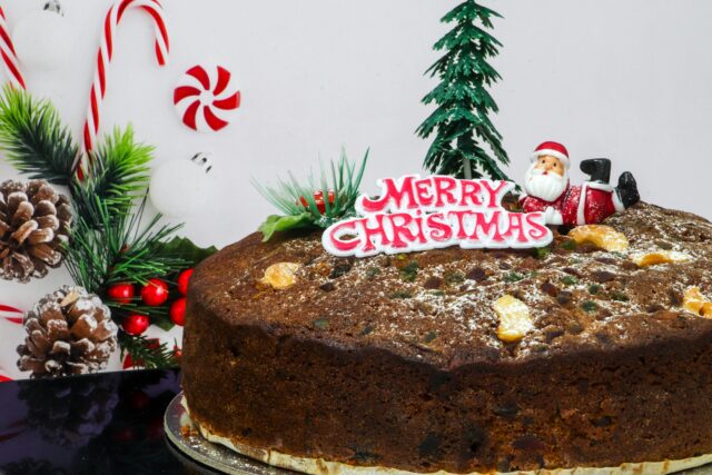 チョコレートタイプのクリスマスケーキ